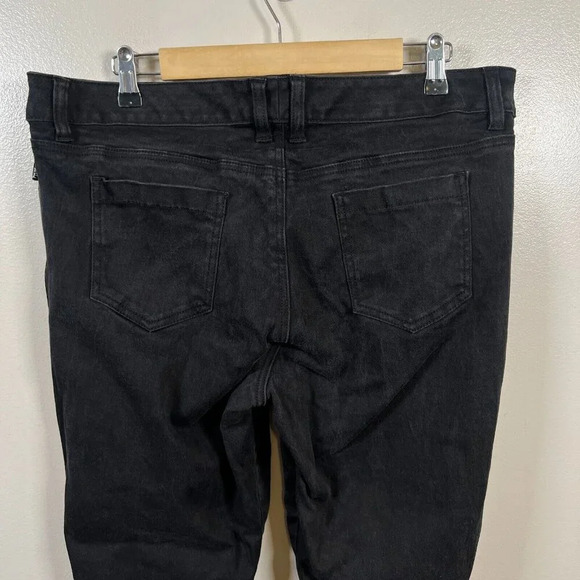 Tripp NYC Lace Up Jeans Size 16 Black Skinny Goth Punk 90s Dang Goodman - Picture 6 of 9